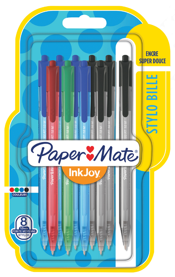 3501179563596 - PaperMate Kugelschreiber InkJoy 100 RT 8er Blister