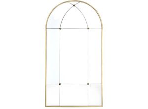 3517920956104 - Vente-unique - Spiegel Vintage Fenster-Optik - Metall - 80 x 150 cm - Goldfarben - palmyre