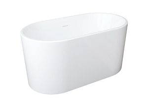 3517920984763 - Vente-unique - Feistehende Badewanne oval - Acryl - 180 l - 130 x 71 x 58 cm - Weiß - apogon