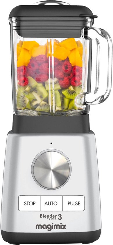 3519280023687 - Blender Power 3 - Smoothie Maker - 12 Liter - Eiswürfelbereiter - Matt Chrom