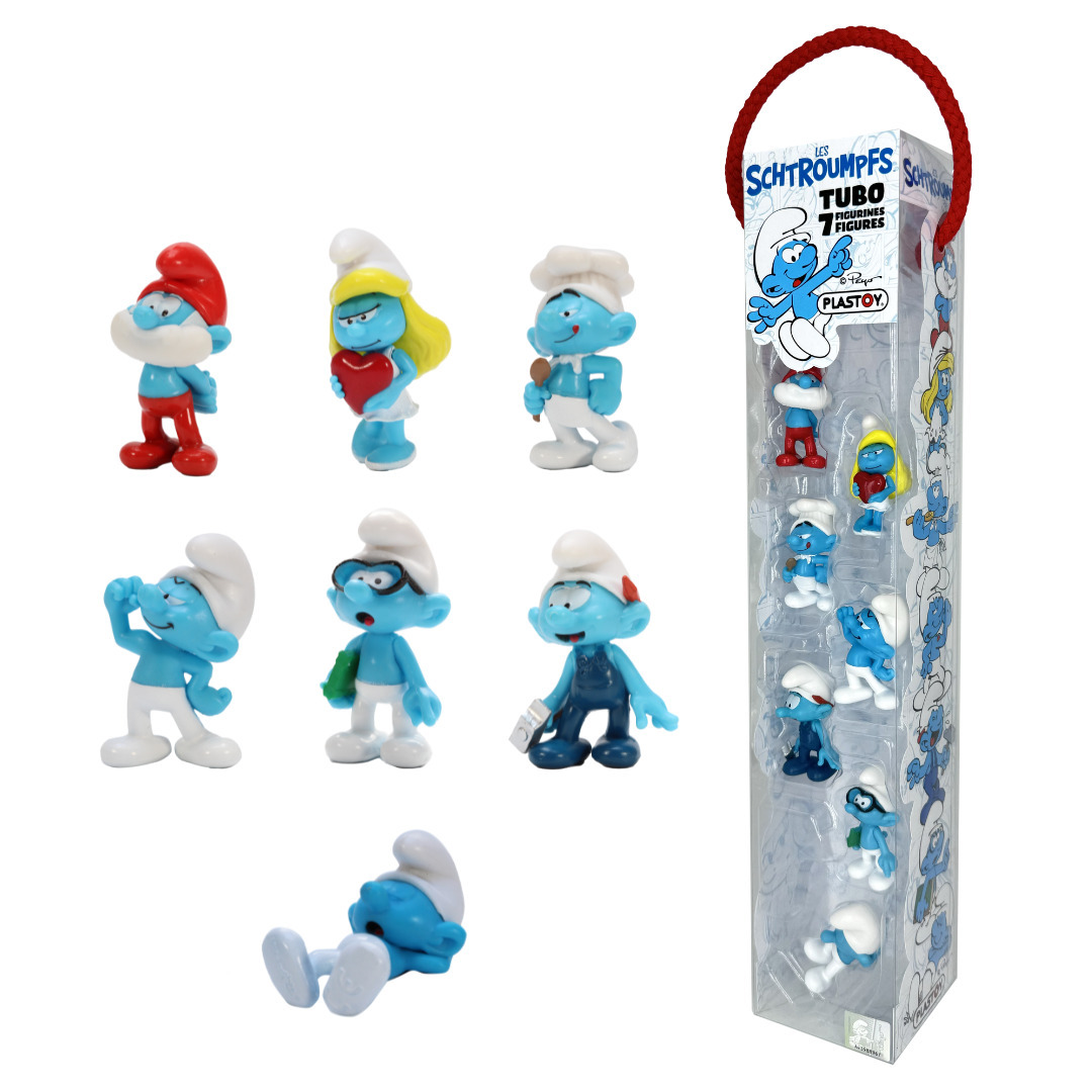 3521320703923 - Figurine Tubo Schtroumpfs (x7)