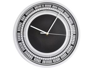 3526781192552 - Homea - Wanduhr ethnic folk ø 30 cm schwarz-weiß