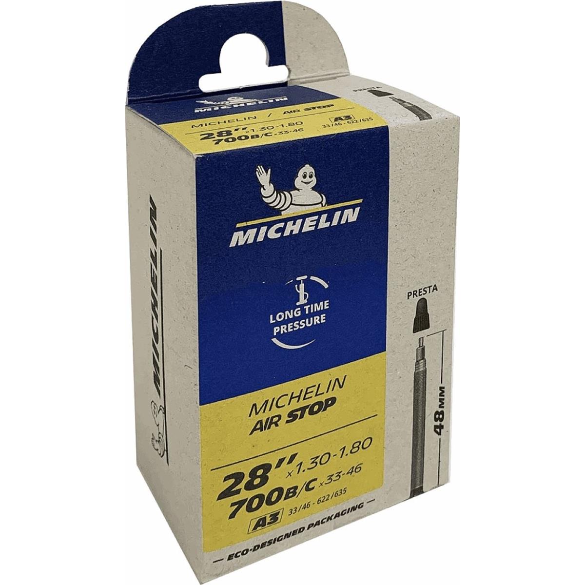 3528703395775 - Michelin 28 700x33 46 Schlauch mit 48mm Presta-Ventil ETRTO 33 46 - 622 635