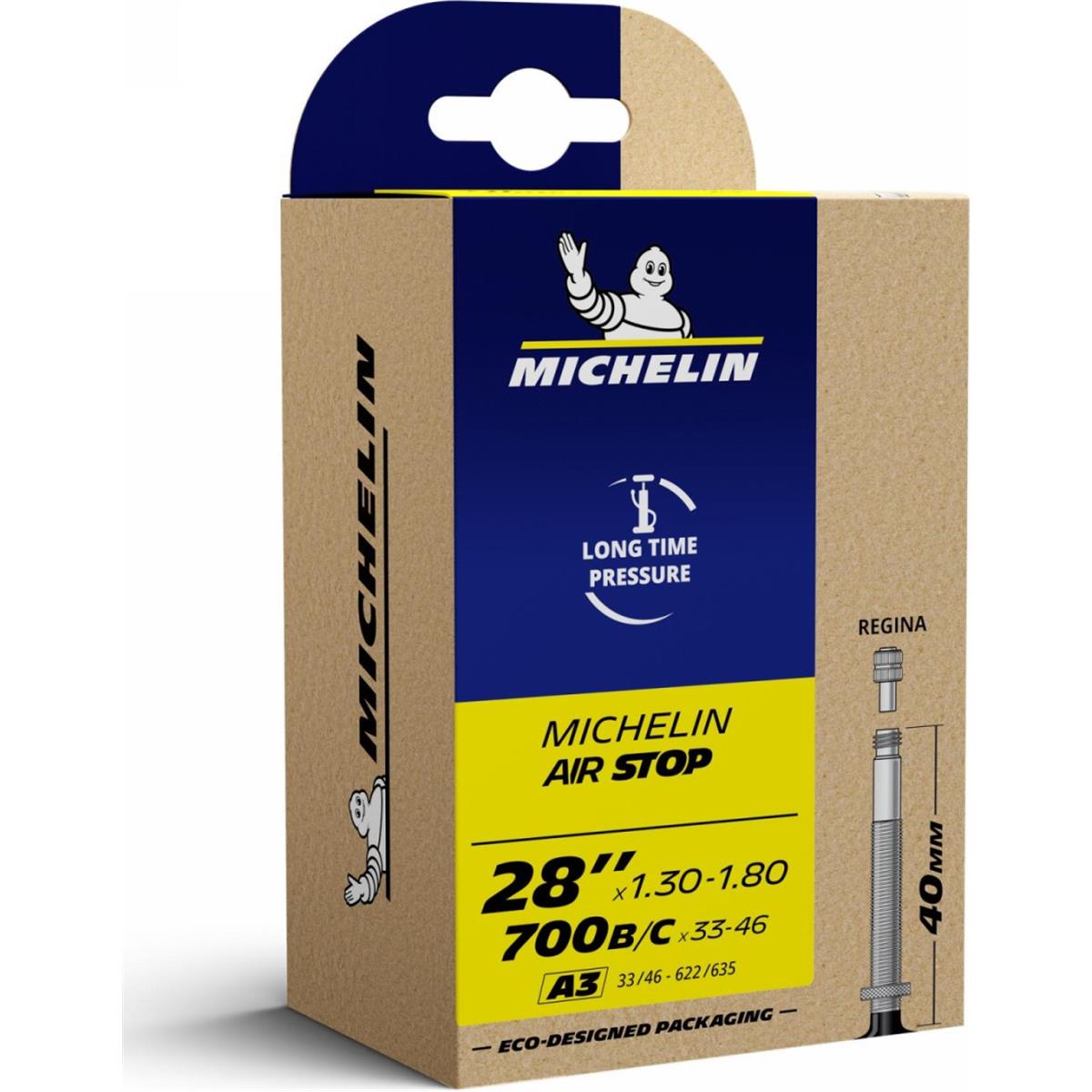 3528705763596 - Michelin Air Stop 700x33 46 Schlauch mit 40mm Ventil langlebig und zuverlässig
