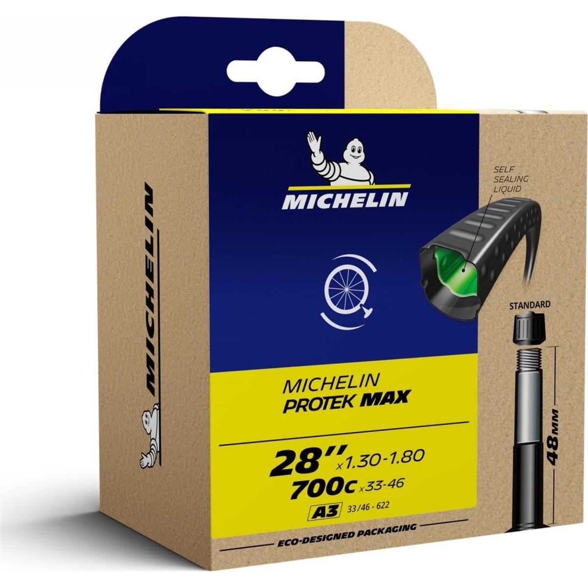 3528709308366 - Michelin Protek Max 700x33 46 Antiforatura Schlauch mit 48mm Auto-Ventil 3528709308366 - Michelin Protek Max 700x33 46 Antiforatura Schlauch mit 48mm Auto-Ventil