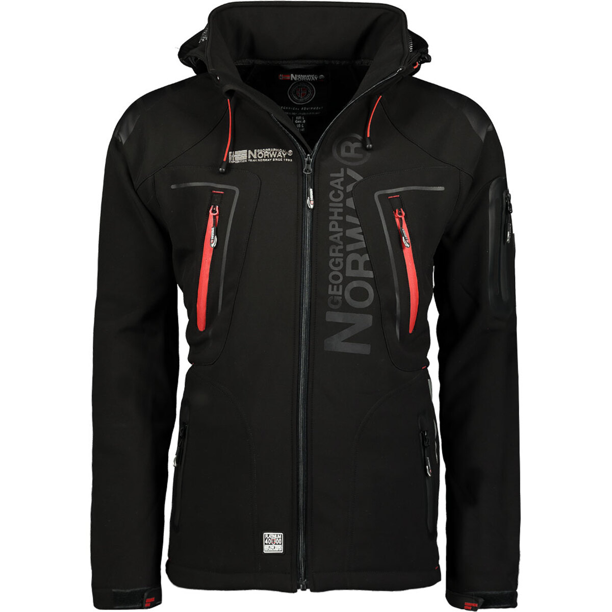 3543115658096 - Wasserdichte Jacke mit abnehmbarem Kapuzen Geographical Norway Techno