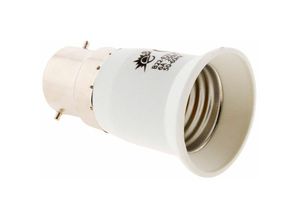 3545411407903 - - Adapter für Lampenfassung B22 auf E27 - Weiß - Zenitech