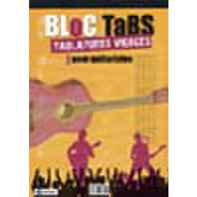 3553306660241 - Bloc tabs (tablatures vierges) pour guitaristes | Notenblock mit Tabulatur