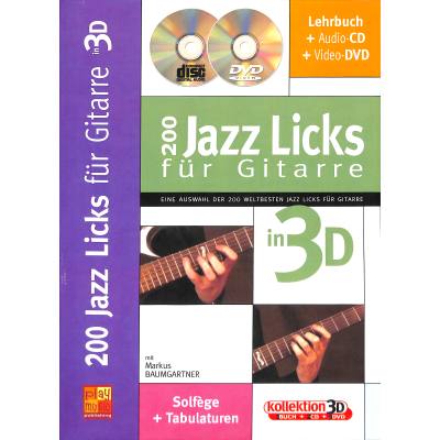 3555111302200 - 200 Jazz Licks für Gitarre in 3D