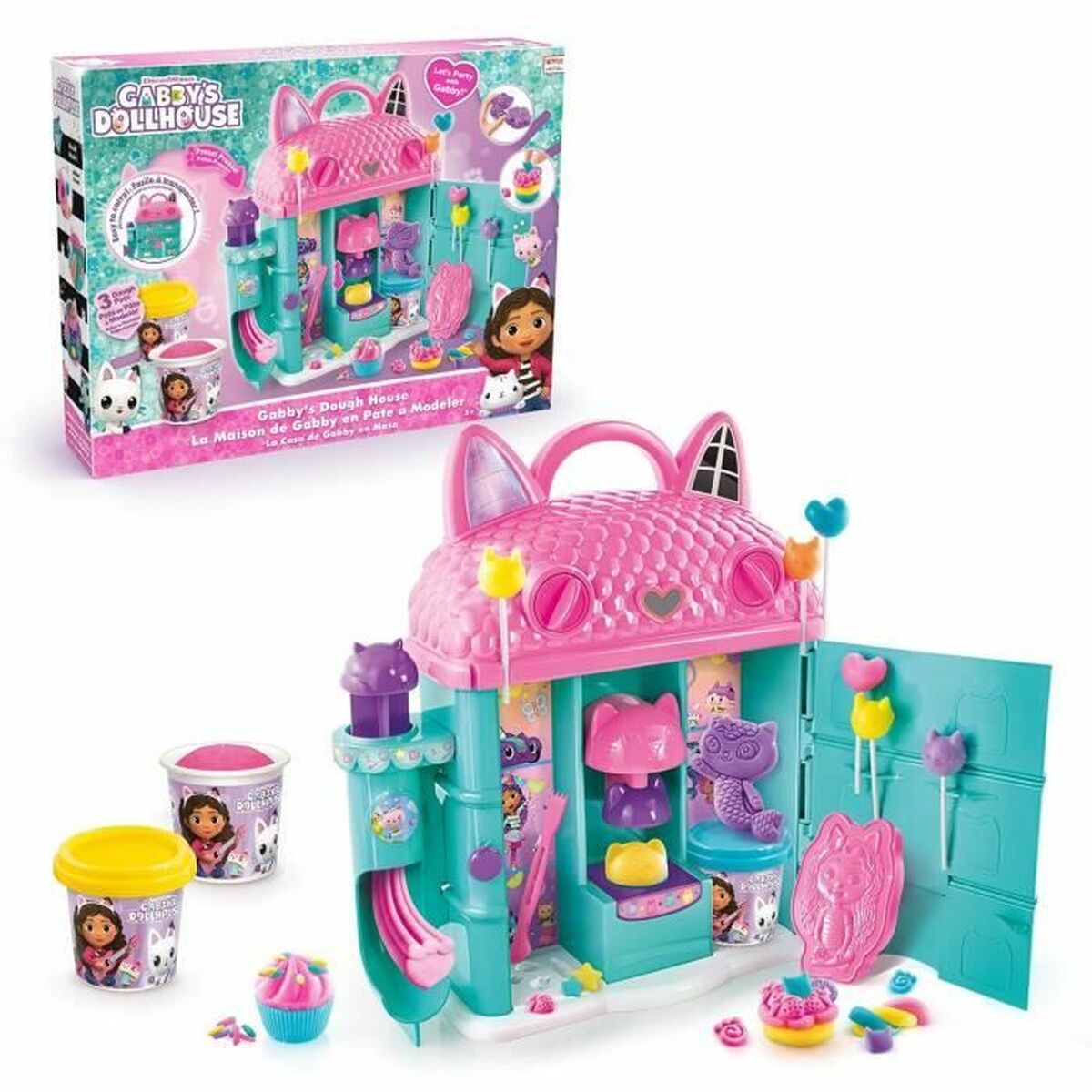 3555801397233 - Knetspiel Gabbys Play Dough House Rose 3555801397233 - Knetspiel Gabbys Play Dough House Rose