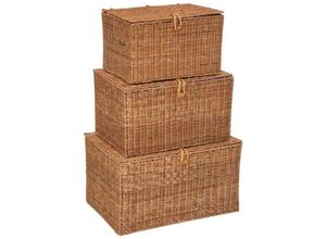 3560231539252 - 3er Set Carmen Stiefel - Rattan Atmosphera Créateur Dintérieur