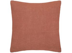 3560231542733 - Atmosphera Créateur Dintérieur - Kopfkissenbezug Linah - Terrakotta-Rosa - Leinen gewaschen 65x65 cm