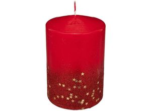 3560231580551 - Fééric Lights And Christmas - Glitterkerze dégradé rot 15 x 10 - Feeric lights & christmas - Rot