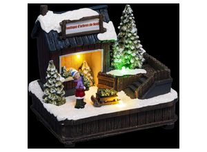 3560231588311 - Weihnachtsdorf tannenbaum-shop 3 mehrfarbige leds mit batterien - Feeric lights & christmas