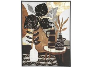 3560231632649 - Atmosphera - Poster mit Rahmen Tisch mit Blumen 58 x 78 cm