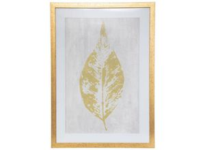 3560231632748 - Atmosphera - Gerahmtes Poster Blatt - Holz - 50x70 cm Mehrfarbig