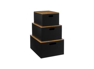 3560231636043 - Aufbewahrungsboxen mit Bambusdeckel - 3er-Set