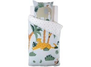 3560232572913 - Atmosphera Créateur Dintérieur - Bettwäsche-Set für Kinderbett jungle Baumwolle 200 x 140 cm