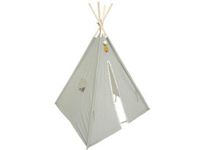 3560232573392 - Atmosphera Créateur Dintérieur - Tipi Kind Wapi Baumwolle und Pappel - blau