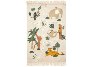 3560232574191 - Kinderteppich Jungle Baumwolle - b 100 x t 0 -5 x h 150 cm - 100x150 cm - Atmosphera créateur dintérieur