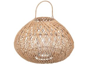 3560232581335 - Atmosphera Créateur Dintérieur - Laterne Lour Metall und Rattan - H27 cm