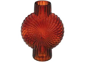 3560232686573 - Atmosphera Créateur Dintérieur - Vase Coquillage Glas - Rubinrot - H25 cm