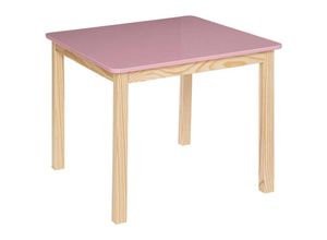 3560232692215 - Atmosphera - Tisch Classic Kiefer & Holz - pink - 60x60 cm créateur dintérieur