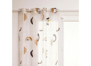 3560232696619 - Atmosphera - Gardine mit geometrischen Mustern etnik 140 x 240 cm