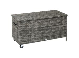 3560232714153 - Aufbewahrungsbox bayana Umbrafarben s - 159 x 76 x 82 -5 cm - Epoxidbeschichteter Stahl - Kunststoffrattan - Hespéride - Schatten