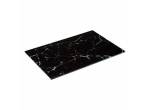 3560232722561 - Glasschneidebrett 30x20cm schwarz marmoreffekt - Schwarz - 5five