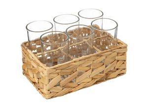 3560232745966 - Sg Secret De Gourmet - Natürliches rack mit 6 bechern 25cl transparent