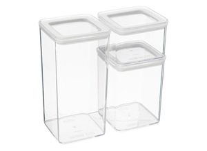 3560232777158 - Northix - 3er-Pack Kunststoffboxen - Transparent