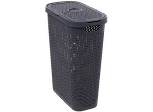 3560232782466 - Corb slim 40l gr beton rattan - grau - 5five