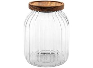 3560232890673 - - 5five - einmachglas harmony 2l aus glas und akazie