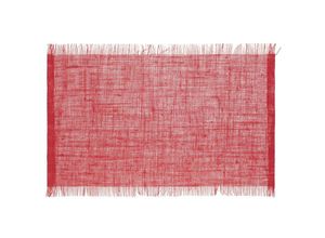 3560233784537 - Jute fring rot tisch set - Sg secret de gourmet - Rot