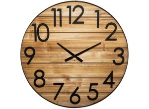 3560233813558 - Atmosphera - Wanduhr aus Holz abby Tannenholz ø 70 cm