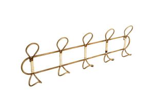 3560233814371 - Atmosphera - Garderobe mit 5 Haken aus goldfarbenem Metall 76x21 cm créateur dintérieur