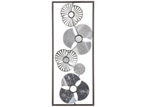 3560234468726 - Atmosphera Créateur Dintérieur - Wanddekoration Blume - Metall - Silber 25 × 61 cm