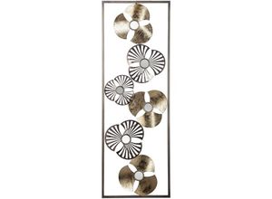 3560234468832 - Atmosphera - Wanddekoration Metall Goldfarbene Blume H89 Glas Doré et Argenté l 31 x l 38 x h 895 cm