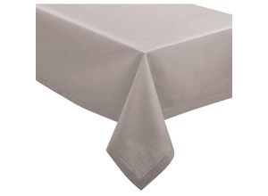 3560234496569 - Atmosphera Créateur Dintérieur - Tischdecke Jane - Chambray-Baumwolle - hellgrau 140 × 240 cm