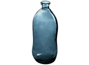 3560234522039 - Atmosphera Créateur Dintérieur - Vase Dame Jeanne - recyceltes Glas - sturmblau h 73 cm