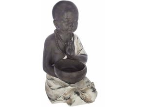 3560234542600 - Atmosphera Créateur Dintérieur - Buddha-Figur zen garden mit Platz für Räucherstäbchen oder Kerze braun