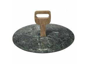 3560237542423 - Secret De Gourmet - Serviertablett aus Marmor ø 30 cm Holzgriff