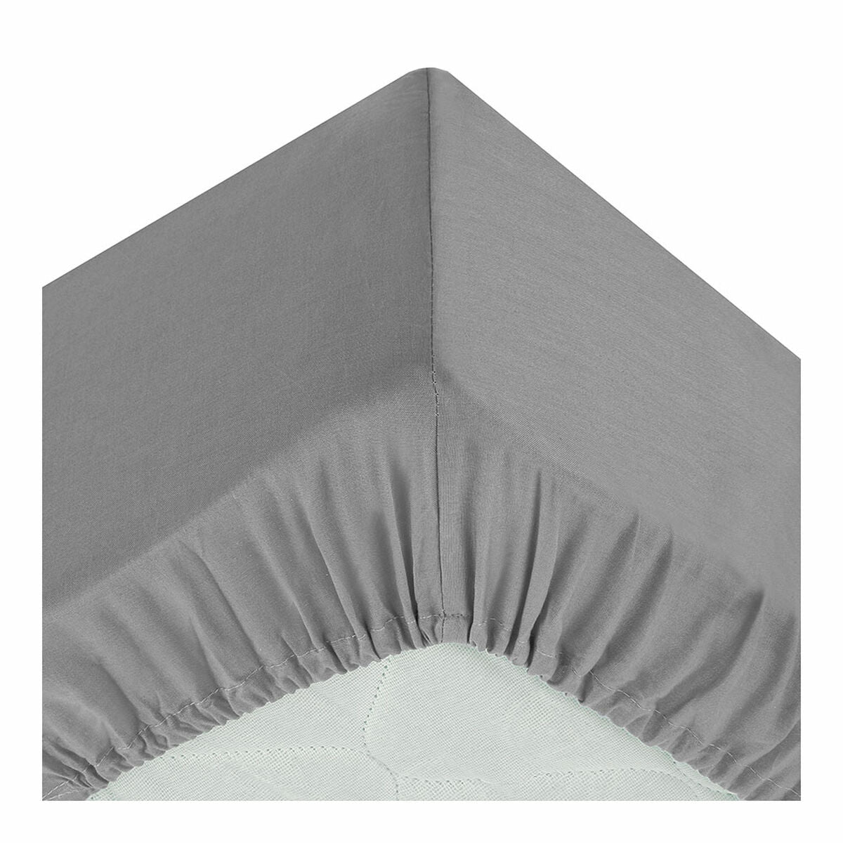 3560237546780 - Spannbetttuch Atmosphera Grau (90 x 190 cm) 3560237546780 - Spannbetttuch Atmosphera Grau (90 x 190 cm)