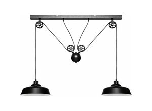 3560237548548 - Atmosphera Créateur Dintérieur - Hängeleuchte ezio Metall schwarz h 60 cm