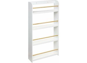 3560237549392 - Atmosphera - Kinderbücherregal mit 4 Regalböden - weiß h 118 cm créateur dintérieur