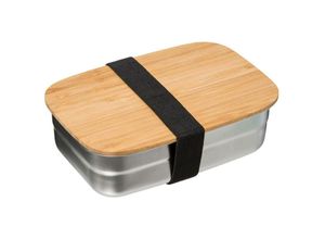 3560237555256 - Lunchbox edelstahl bambusdeckel 0 -85l - Edelstahl Holz - 5five