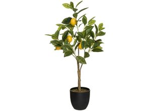 3560237557168 - Atmosphera - Kunstpflanze Zitronenbaum im schwarzen Topf h 73 cm