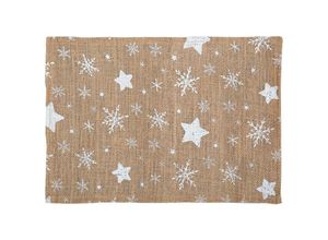 3560237580340 - Fééric Lights And Christmas - Stern jute tischset 40 x 30 cm - Feeric lights & christmas - beige