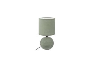 3560237586182 - Iperbriko - Streifenförmige kugelförmige Lampe Timeo Höhe 25 cm Keramik khaki